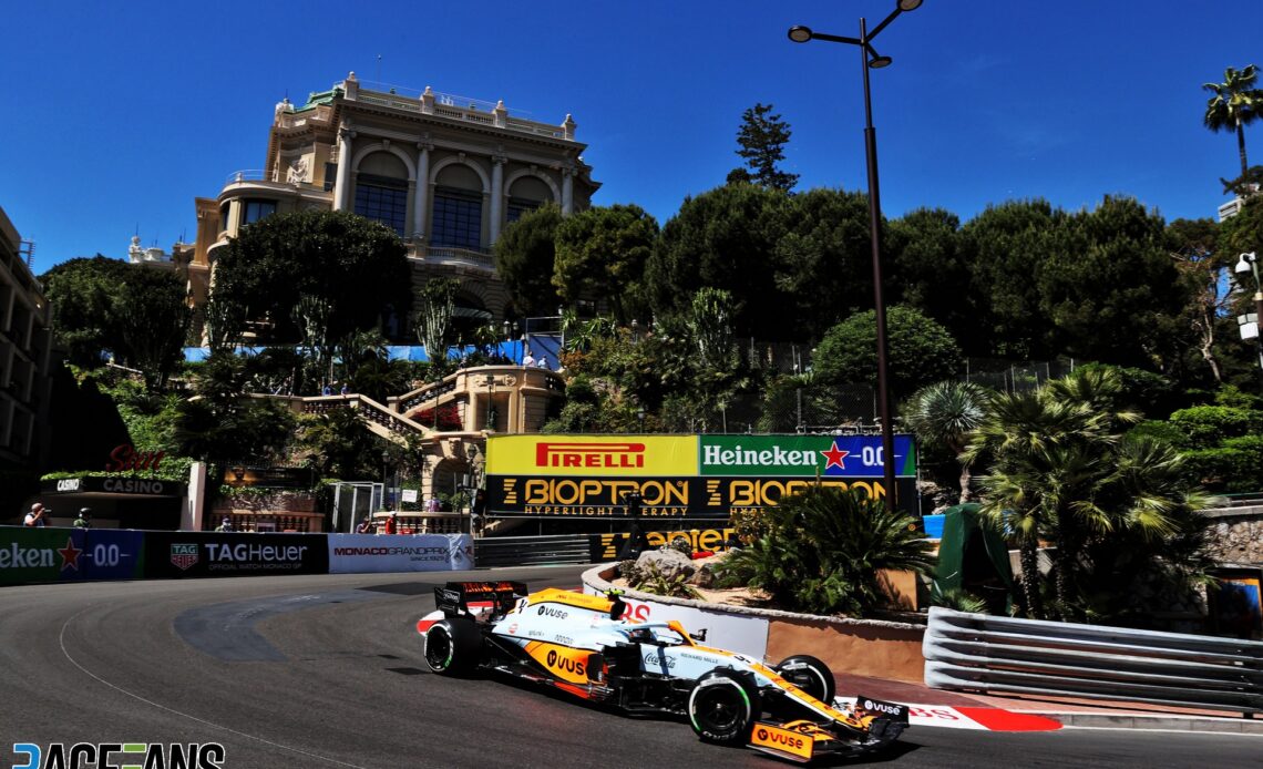 Lando Norris, McLaren, Monaco, 2021