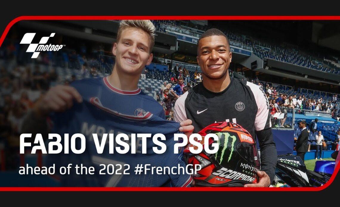 Fabio visits PSG ahead of the 2022 #FrenchGP