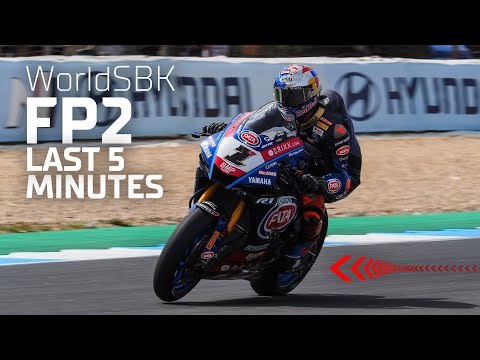 Final 5 mins of FP2 at Estoril in WorldSBK | #EstorilWorldSBK