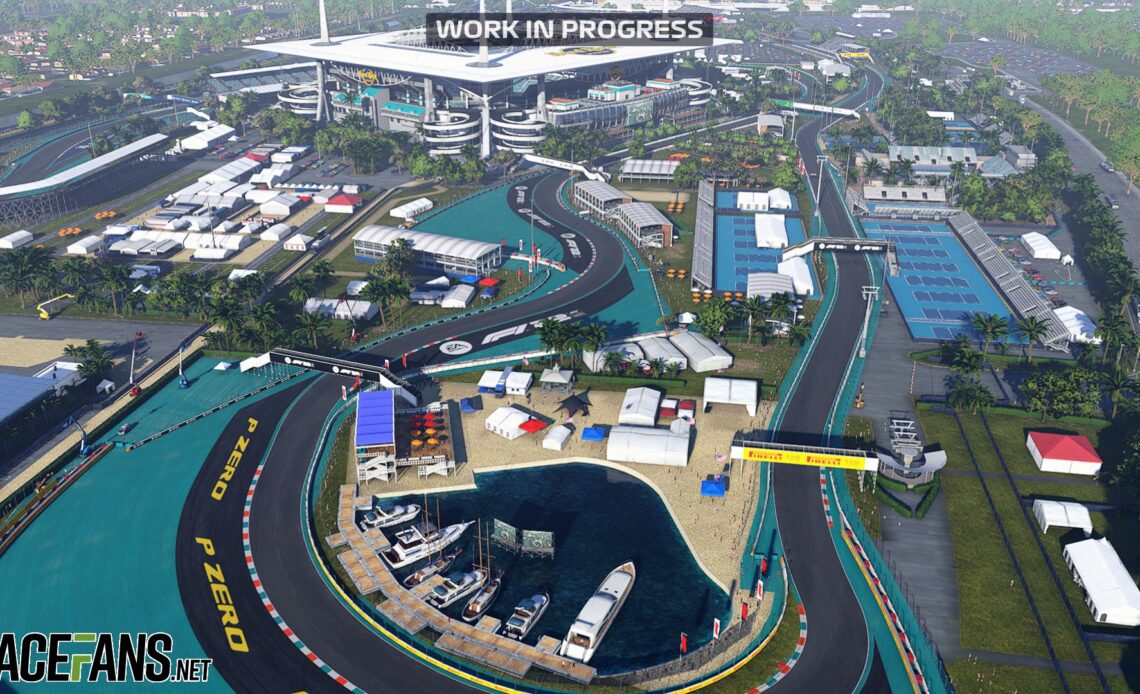 First look at the Miami International Autodrome in F1 22 · RaceFans