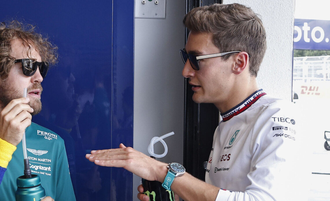 George Russell has "faith" that "somewhere" in the Mercedes W13 is a fast car