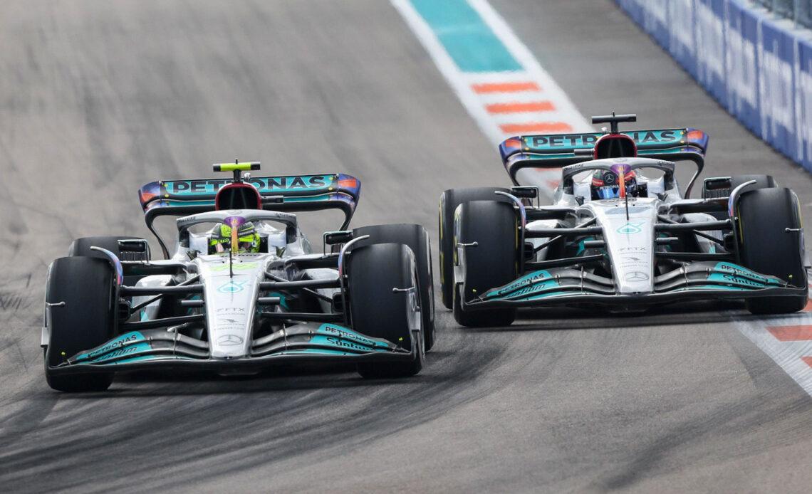 George Russell went from a "bit more room" passing Lewis Hamilton to too much