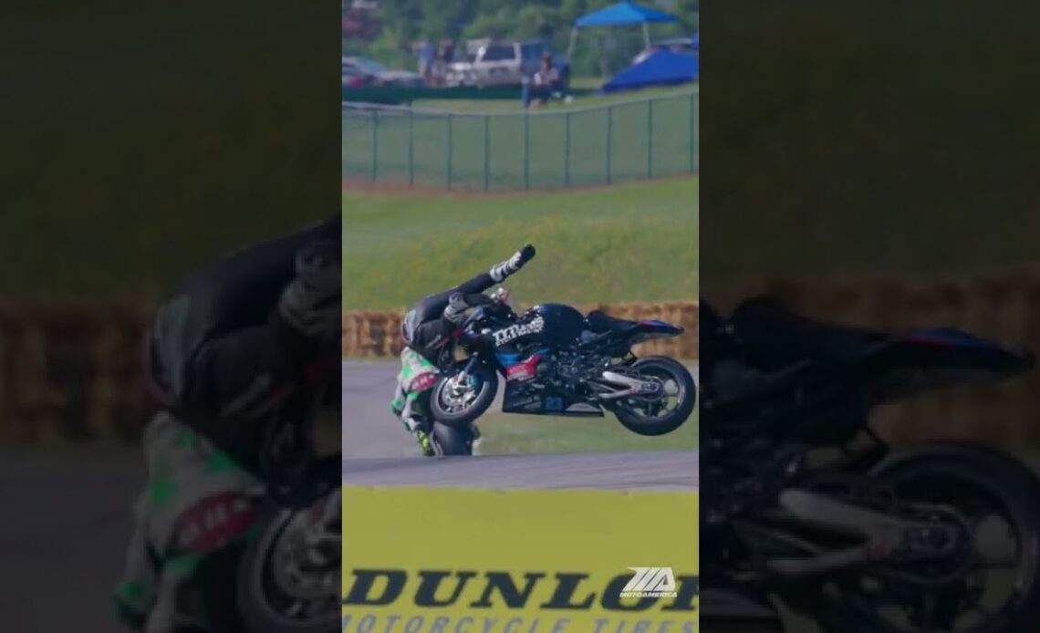 HUGE #Motorcycle #Crash: Corey Alexander at VIR #motorsport #shorts