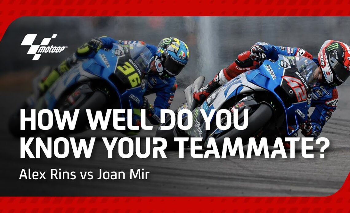 How well do you know your teammate? | Alex Rins vs Joan Mir