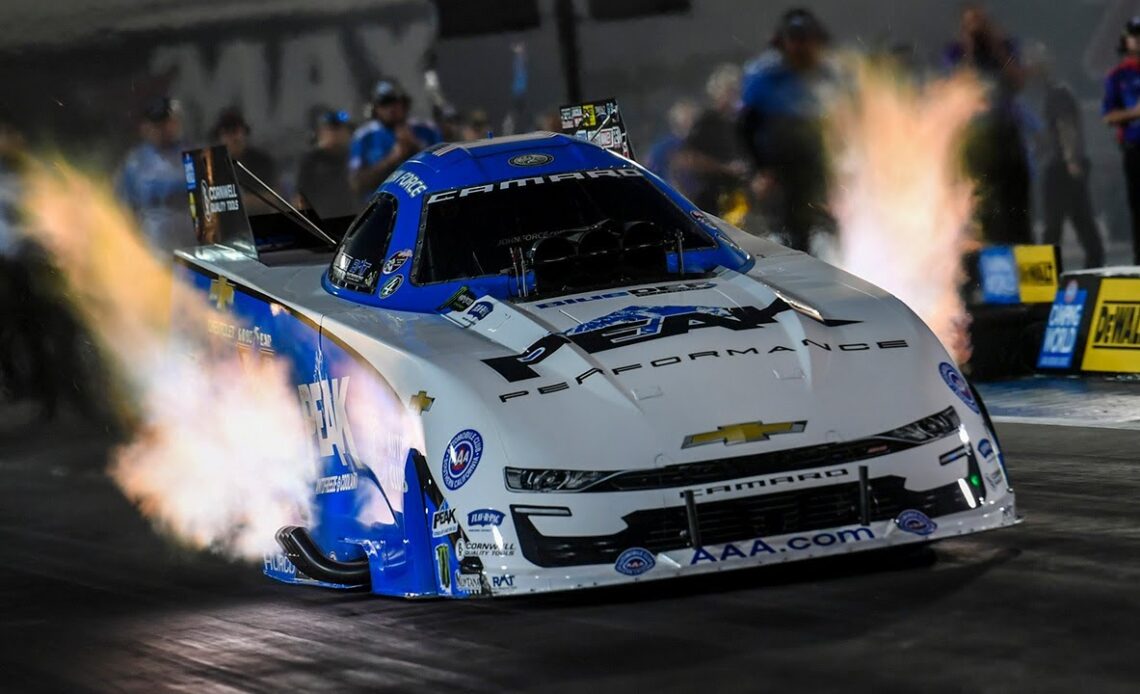 John Force holds No. 1 qualifier after Q1 in Charlotte