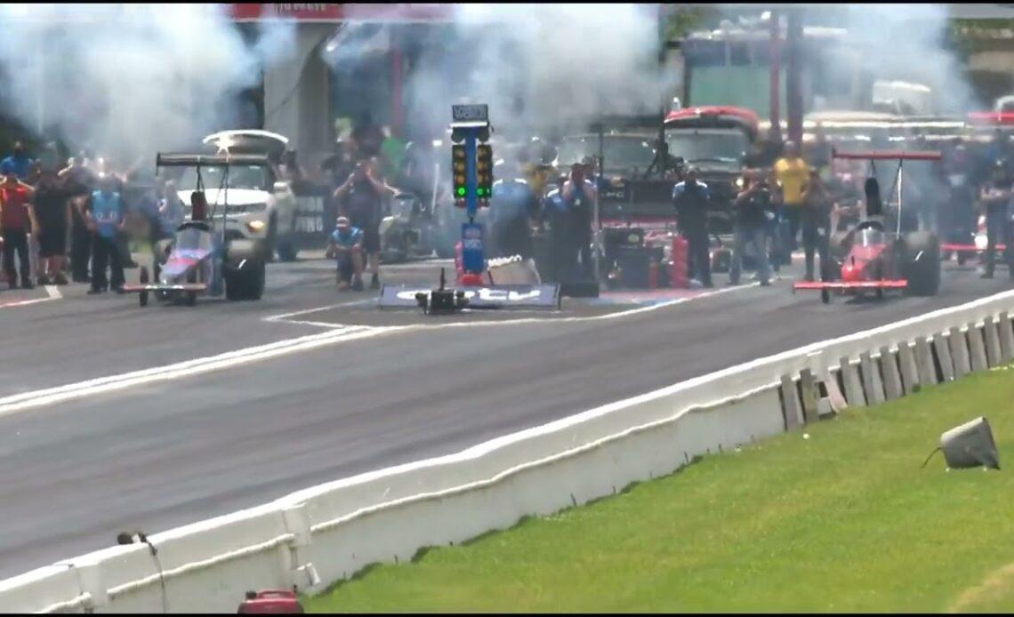 Julie Nataas, Aaron Cooper, Top Alcohol Dragster, Qualifying Rnd 3, Final National Event, Spring Nat