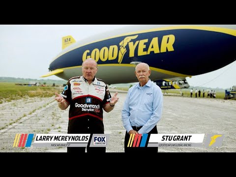 Larry Mac, Goodyear GM break down Darlington — from the blimp