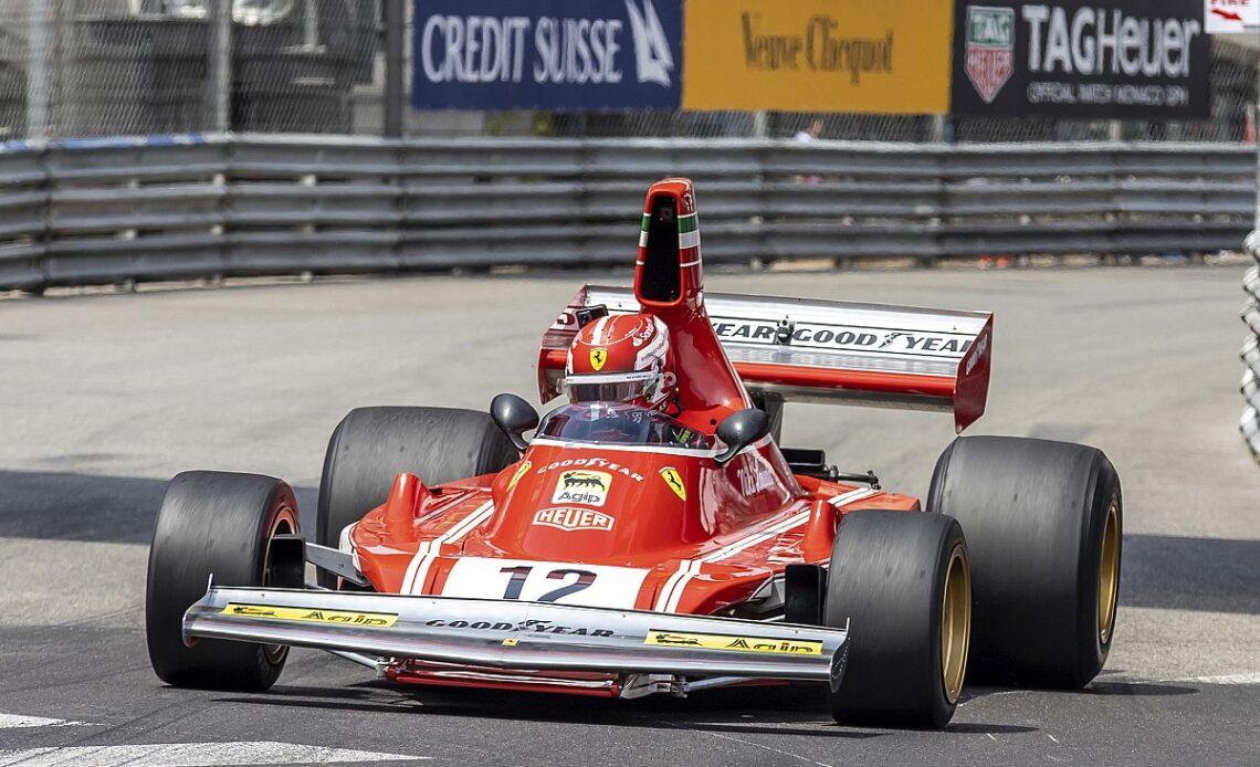 Leclerc crashes ex-Niki Lauda Ferrari F1 car at Monaco Historic GP