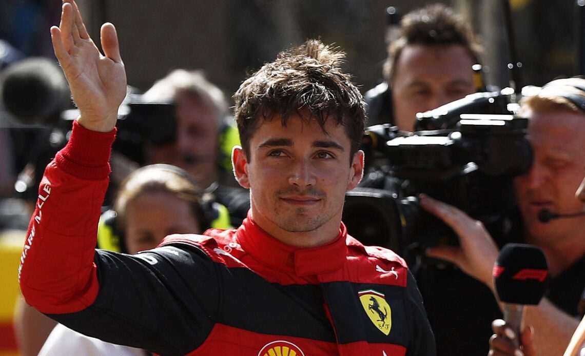 Leclerc grabs pole as Verstappen hits trouble