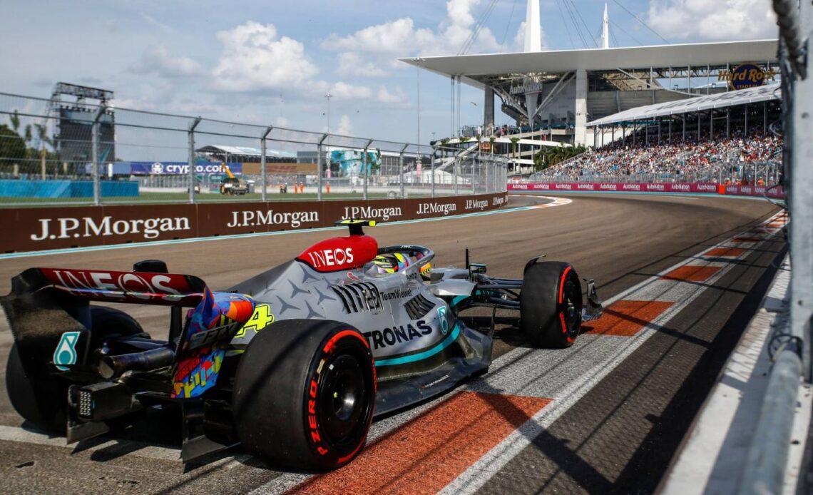 Lewis Hamilton "really happy" with his "damn good job" in Miami GP qualifying