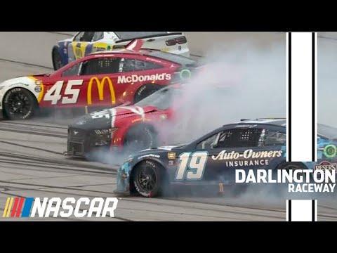 Martin Truex Jr. triggers massive wreck at Darlington