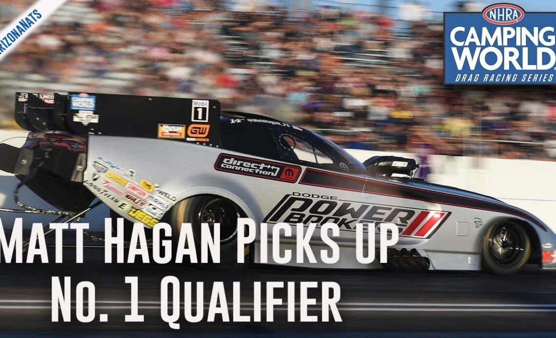 Matt Hagan picks up first No. 1 for Tony Stewart Racing with quickest Funny Car run since 2018