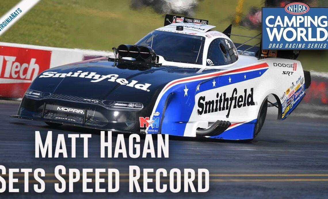 Matt Hagan sets track speed record in Richmond