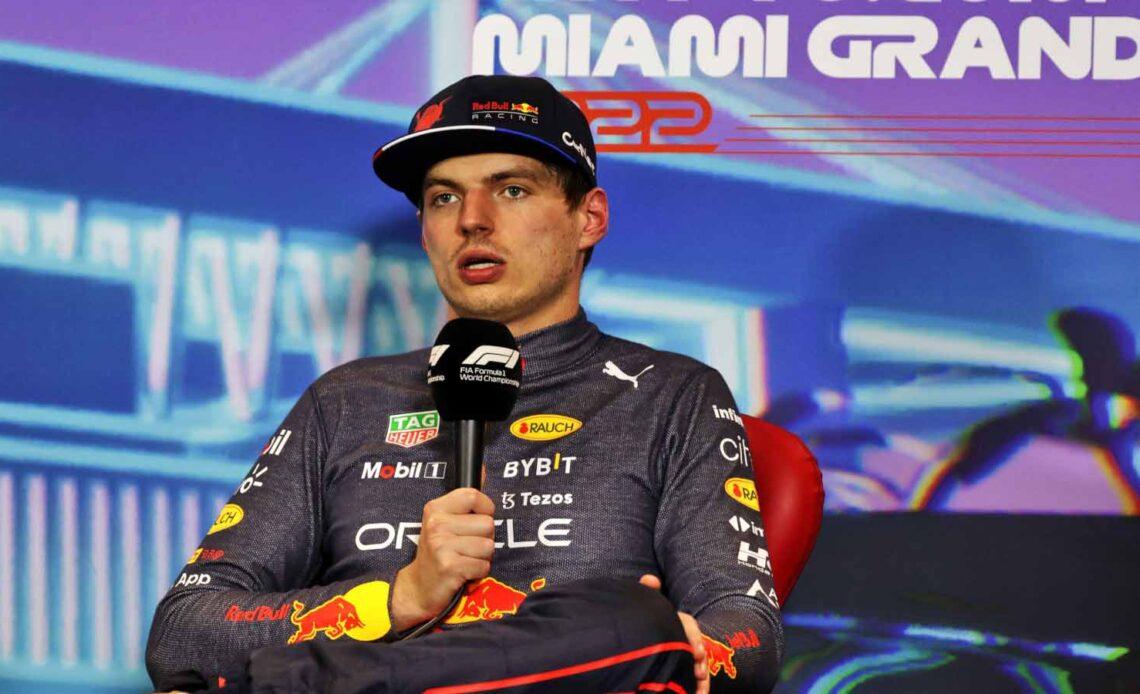 Max Verstappen says his "incredibly messy" practice prevented Miami pole position