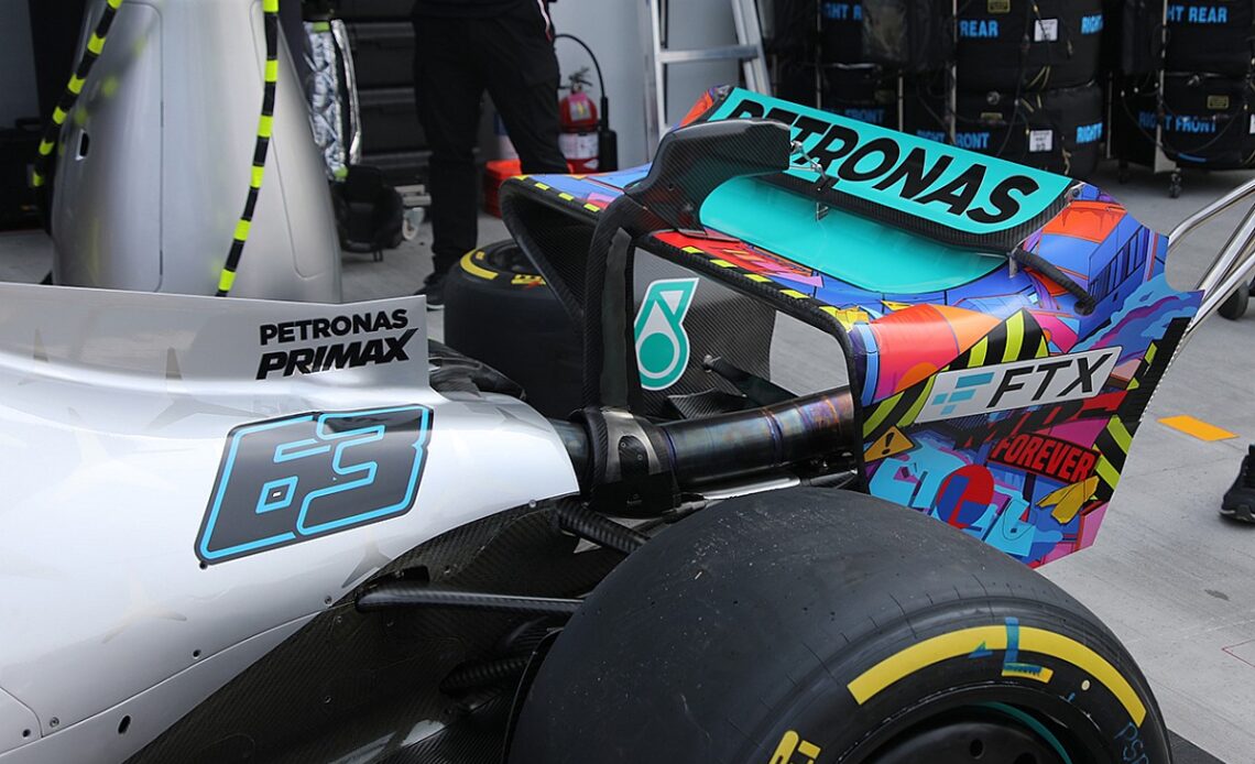 Mercedes reveals new F1 art rear wing NFT design for Miami