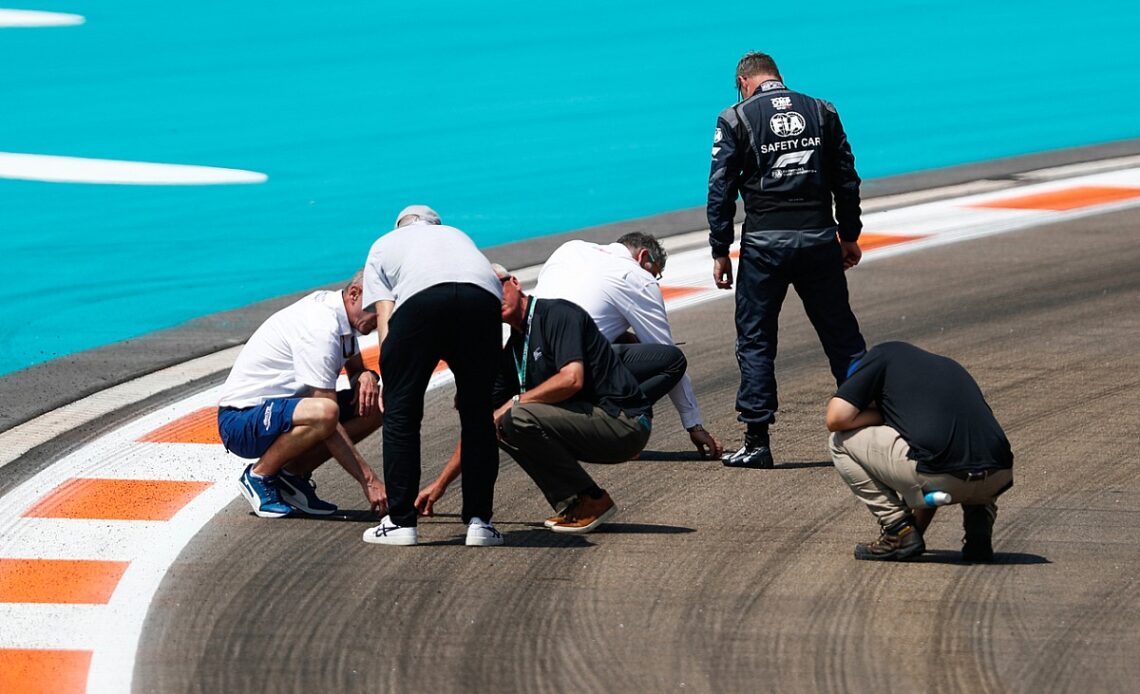 Miami GP officials repair track damage ahead of F1 practice