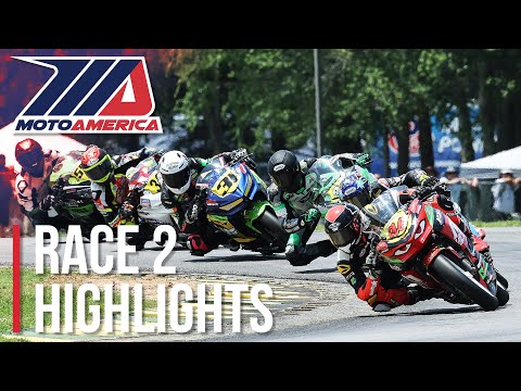 MotoAmerica SportbikeTrackGear Junior Cup Race 2 Highlights at VIR 2022