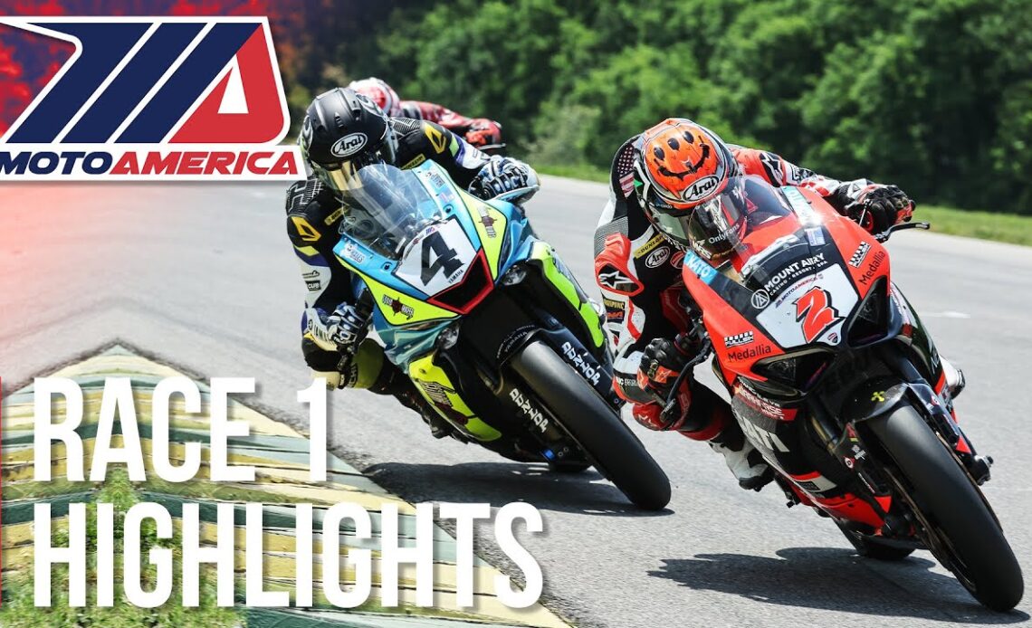 MotoAmerica Supersport Race 1 Highlights at VIR 2022