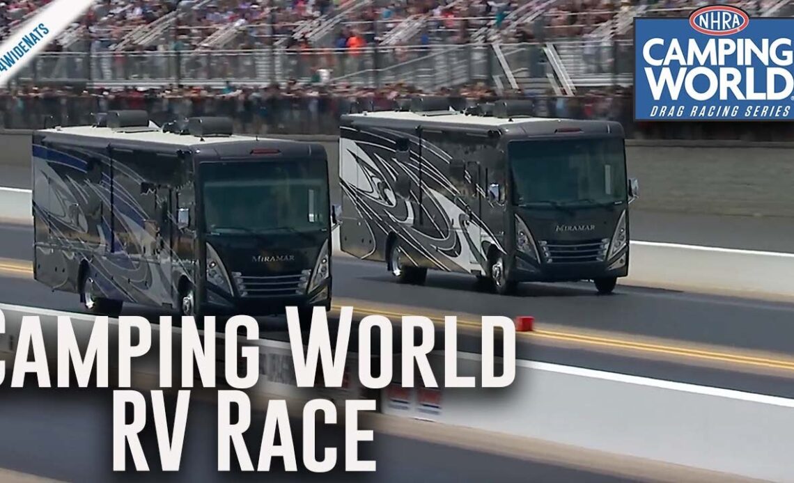 RVs drag race at Circle K NHRA Four-Wide Nationals