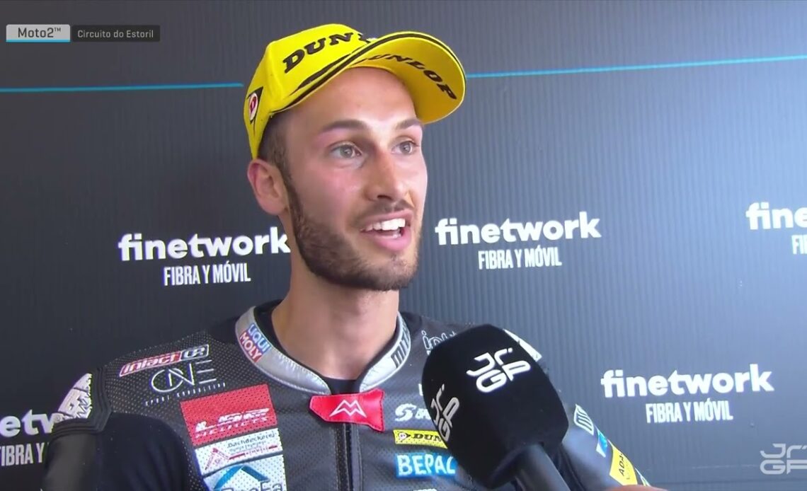 Race Winner's Interview: Lukas Tulovic | 2022 Estoril Round 1 Race 1 | Moto2