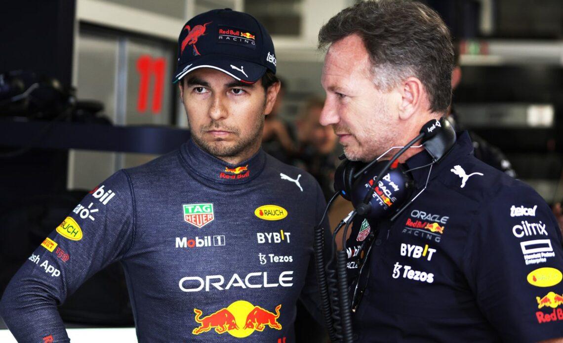 Sergio Perez, Red Bull Racing, Christian Horner, Red Bull Racing Team Principal
