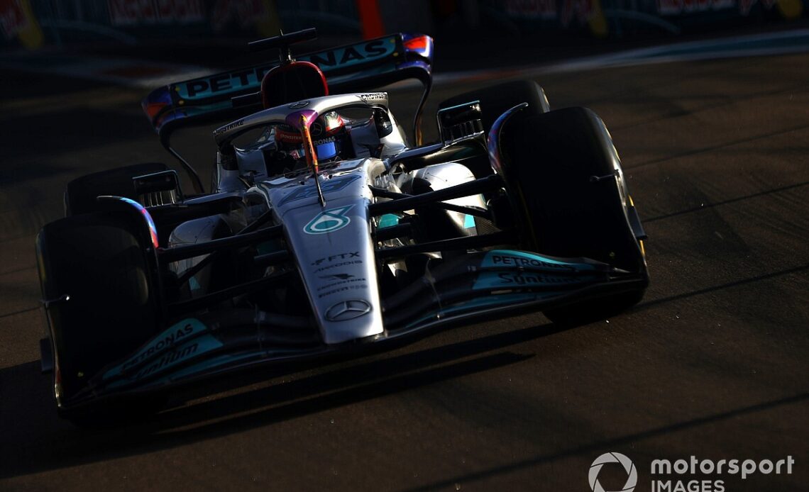 Russell "doesn't really understand" Mercedes' improved F1 pace in Miami