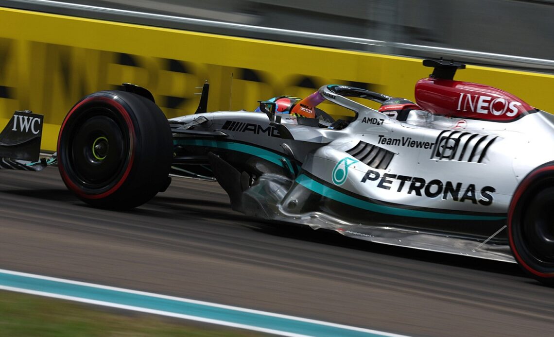 Russell fastest in Miami GP on Friday