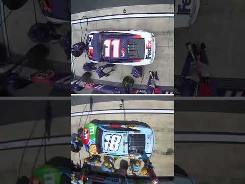 Side-by-side of the fastest pit stops from Dover #shorts