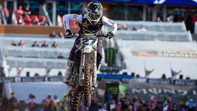 Stewart Secures Third Overall in 450SX Championship with Strong Fourth in Utah