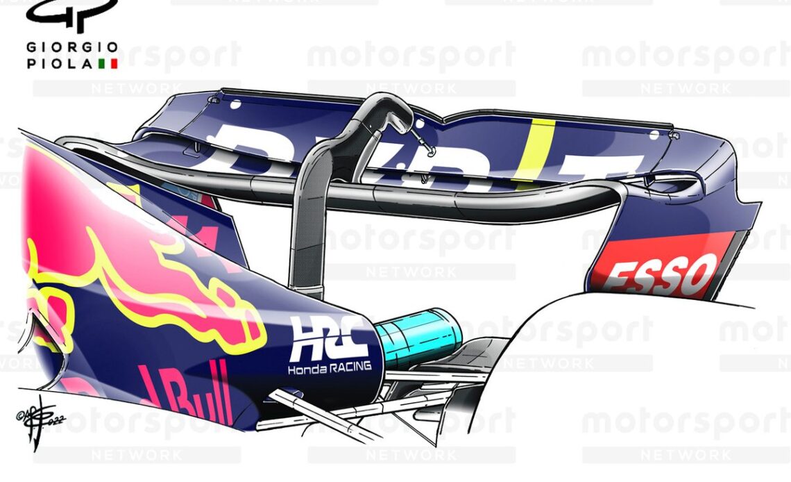 Red Bull Racing RB18 rear wing
