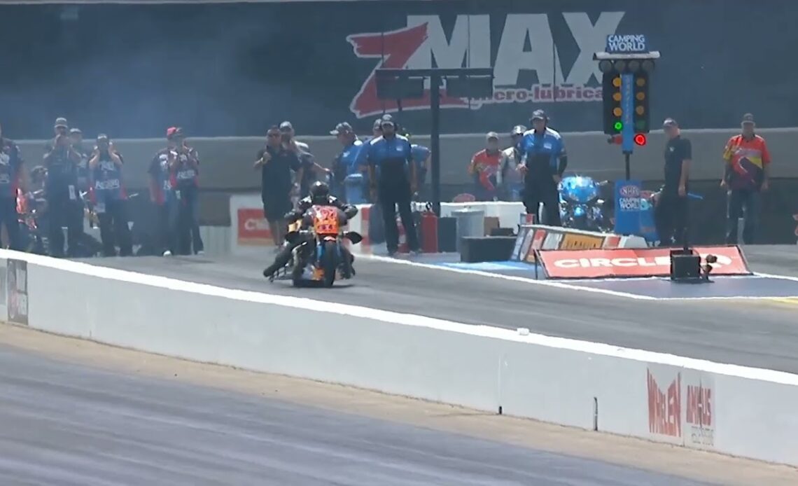 Tii Tharpe, Chris Smith, Top Fuel Harley Motorcycle, Eliminations Rnd 2, Circle K Four Wide National