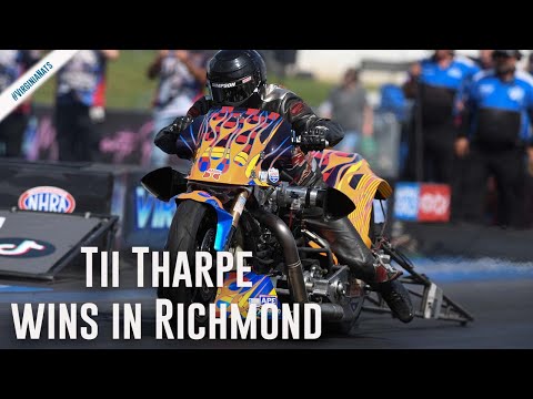 Tii Tharpe wins Top Fuel Harley in Richmond