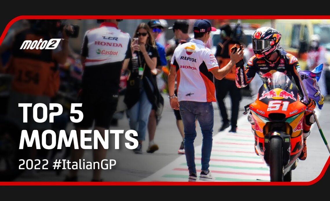 Top 5 Moto2™ Moments | 2022 #ItalianGP