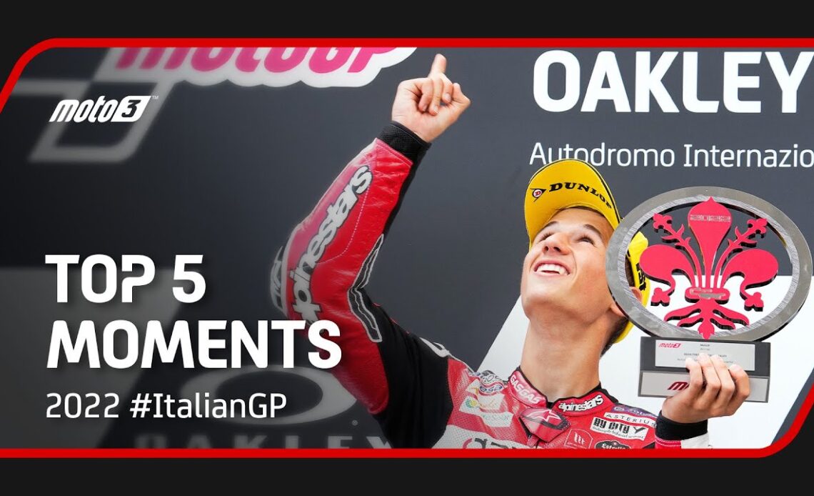 Top 5 Moto3™ Moments | 2022 #ItalianGP