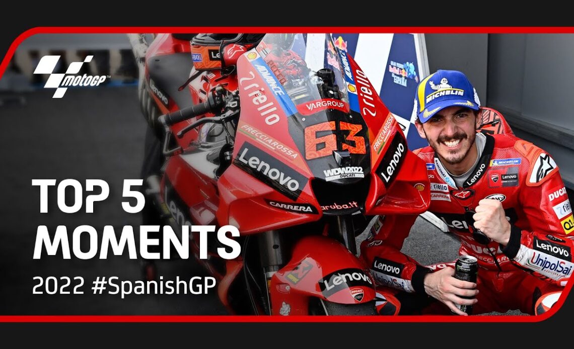 Top 5 MotoGP Moments | 2022 #SpanishGP