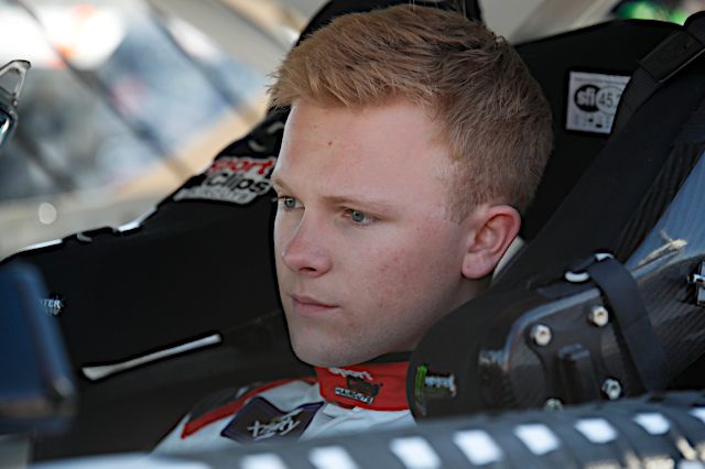 Ty Gibbs sits in the cockpit of his Toyota at Phoenix Raceway. (Photo: NKP)