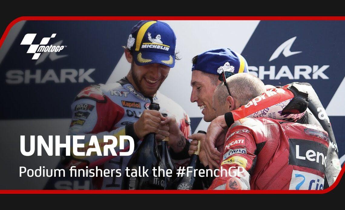 UNHEARD: Podium finishers talk the 2022 #FrenchGP