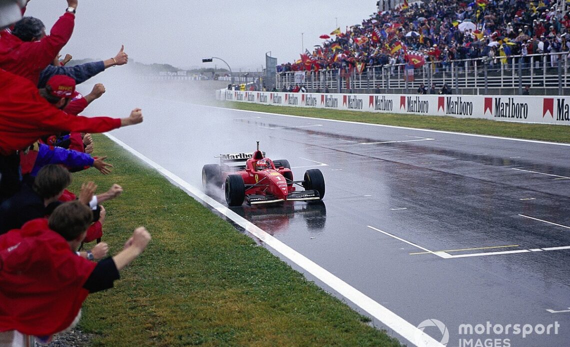 Video: How Schumacher scored his first Ferrari F1 win