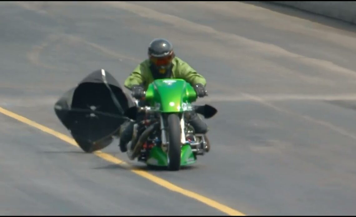 William Jackson, Rich Vreeland, Top Fuel Harley Motorcycle, Eliminations Rnd 1 Virginia Nationals, V