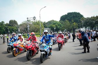 Jakarta MotoGP riders parade