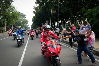 Jakarta MotoGP riders parade