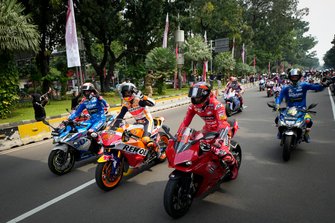 Jakarta MotoGP riders parade