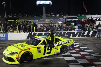 Race winner Brandon Jones, Joe Gibbs Racing, Menards/Lyons Toyota Supra