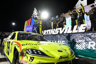 Race winner Brandon Jones, Joe Gibbs Racing, Menards/Lyons Toyota Supra