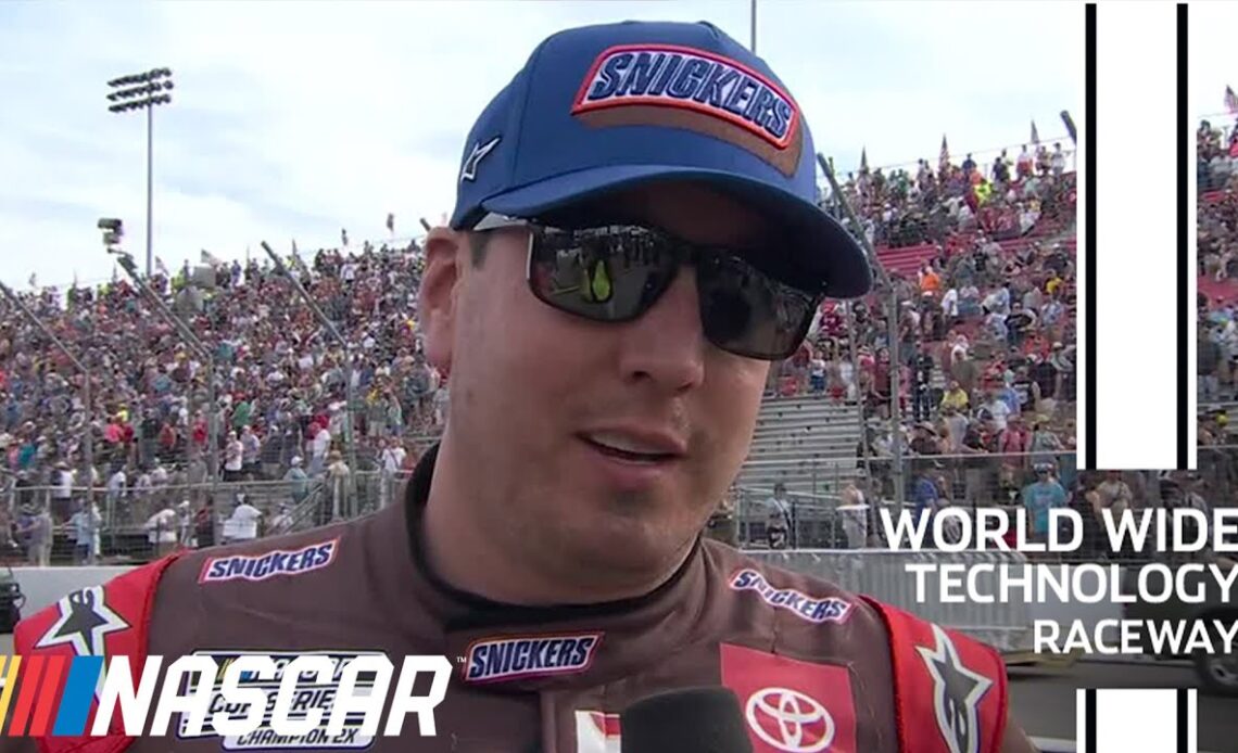 Kyle Busch reacts to hard racing and second-place finish at WWT Raceway | NASCAR