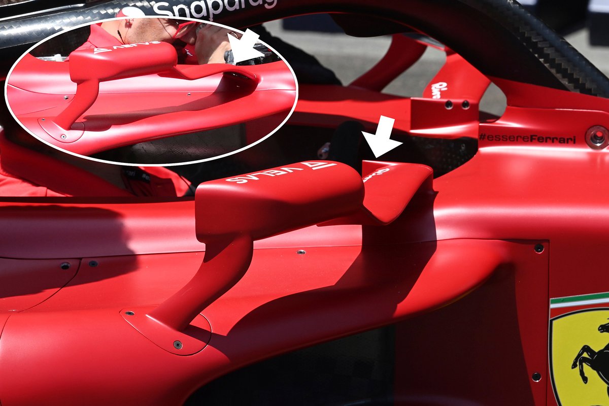 Ferrari F1-75 mirror
