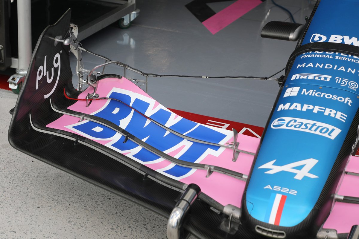 Alpine A522 front wing detail