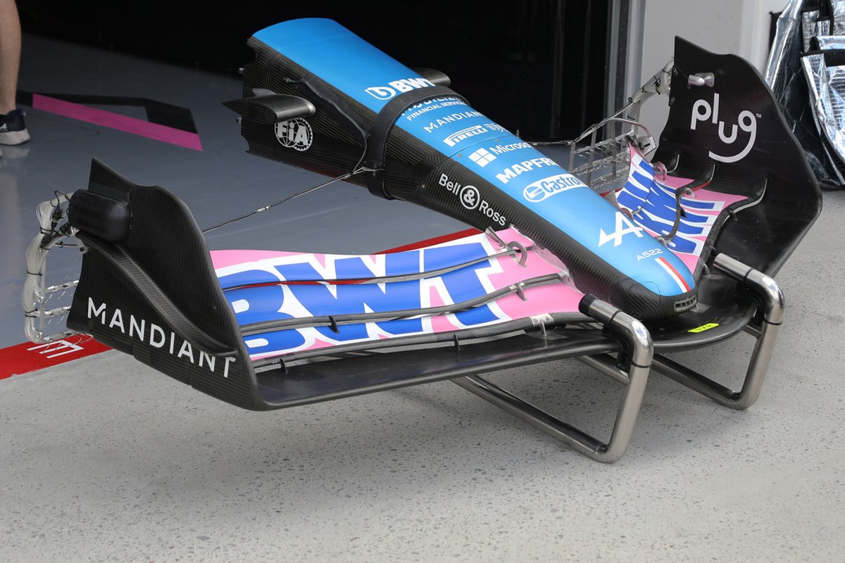 Alpine A522 front wing detail