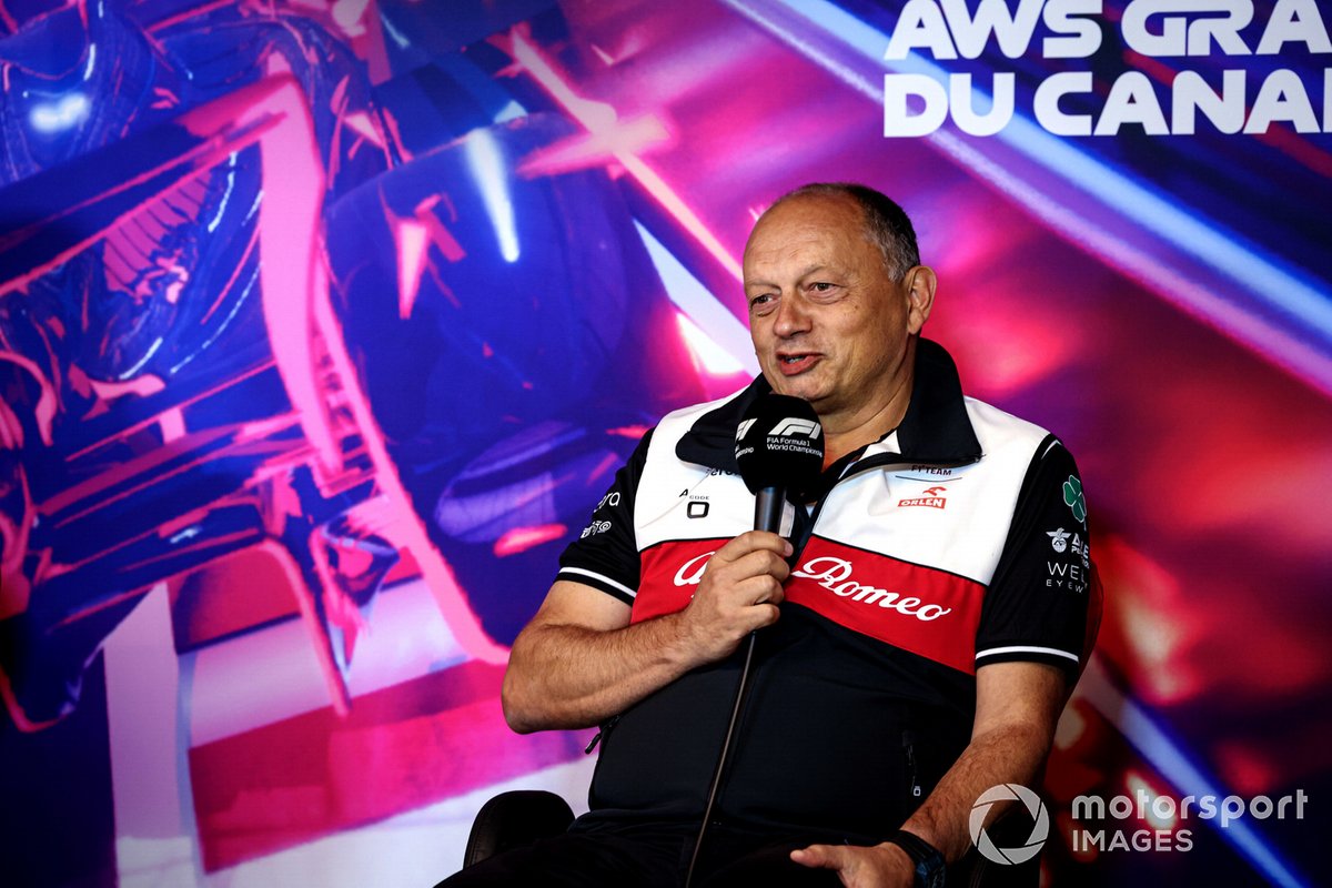 Frederic Vasseur, Team Principal, Alfa Romeo Racing, in the team principals Press Conference