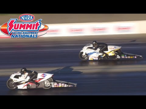 2022 NHRA Summit Nationals | Pro Stock Motorcycle Friday Qualifying | Norwalk, OH